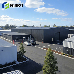 Bâtiment en acier préfabriqué à grande portée pour entrepôt à céréales, stockage agricole, atelier, usage résidentiel - Structure à ossature longue portée - Product Image 1