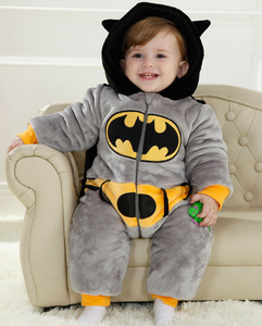 Monos temáticos de superhéroes de una pieza Premium para bebés con cierre de cremallera, pijamas de disfraz de felpa para bebés, suministro ODM - Product Image 2