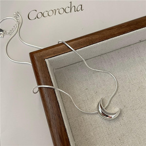 Klassieke Ketting Met Slangenbotten Modieuze Koreaanse Stijl Voor Jubilea Sterling Zilveren Maankraag Met Kettingen Instagramkleding - Product Image 2