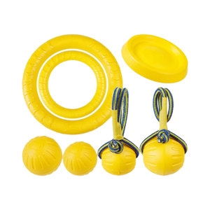 Juguete masticable de anillo flotante duradero de gama alta para perros pequeños y grandes, gatos, suministro indestructible para entrenamiento al aire libre para mascotas - Product Image 6