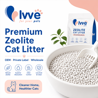 Litière pour chat en zéolite en gros avec contrôle de l'ammoniac et maintien de l'humidité pour le marché des produits pour chats