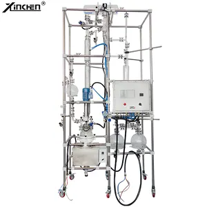 Chemischer 100-Liter-Doppelschicht-Mantelglasreaktor mit PH-Steuerungs system