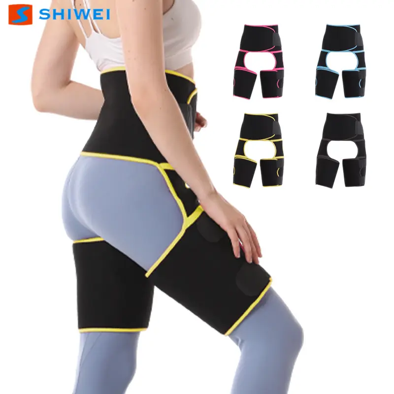 Amazon Hot Selling Support Customized Three In One Waist And Leg Trainer Support Slimming Belt