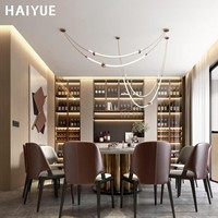 Muebles de Cocina Modulares Personalizados HAIYUE, Mesa de Estación de Café, Estilo Francés Simple, Iluminación Abierta, Mueble de Comedor con Almacenamiento de Vino de Vidrio