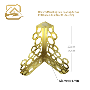 modern Factory Price solid 13cm gold Flower-patterned hollow metal <b>sofa</b> legs iron furniture legs <b>cheap</b> for <b>sofa</b> <b>bed</b> and cabinet - Product Image 3
