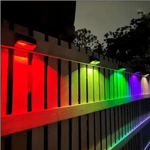 Solar RGB Step Fence Stairs Light Wall Light Solar Outdoor