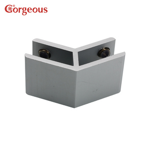 <span class=keywords><strong>Alluminio</strong></span> 'T' a forma di croce stile e 'L' 'forma di vetro staffa a quattro lati metallo cornice staffa di vetro adatto per il vetro - Product Image 5