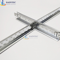 Composants de grille de plafond en acier galvanisé blanc de conception moderne, modèle S-CG01 de la marque Sunshine/Saintec, épaisseur de 0,18 à 0,5 mm