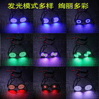 Lunettes Lumineuses Amusantes à Succès pour la Danse, la Décoration de Soirées DJ, Lunettes Clignotantes à LED Stroboscopiques, Lunettes de Rave