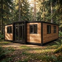 Maison mobile portable résistante aux intempéries, légère, studio commercial, installation rapide, solution clé en main, personnalisable