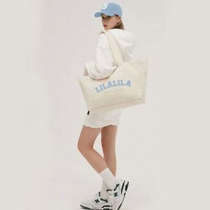 Oversized Plain Calico Canvas Grocery <b>Bag</b> Cotton Tote <b>Bag</b> With Custom Printed Logo for Shopping - Product Image 4