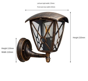 โคมไฟผนังกันน้ำไฟติดผนังกลางแจ้งไฟภูมิทัศน์ที่ทันสมัยโคมไฟติดผนังสวนกลางแจ้ง - Product Image 5