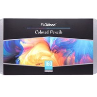 Lot de 160 crayons de couleur professionnels en bois de peuplier, pour une peinture fluide, FLD O MT, fournitures scolaires et de bureau, écriture et correction