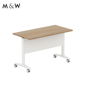 M & W Design moderno grande e piccolo tavolo da allenamento rettangolare pieghevole per sale riunioni con struttura da tavolo - Product Image 2