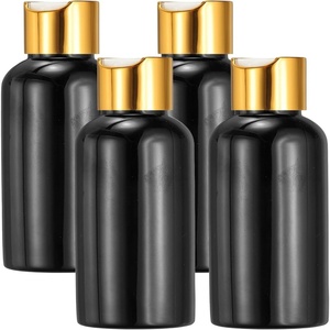 100ml 200ml 250ml 300ml 400ml 500ml 1000 ml Bullet Round Transparent <b>Empty</b> <b>Plastic</b> Shampoo Lotion <b>Bottles</b> with Flip Disc Caps - Product Image 1