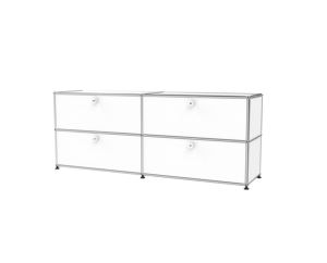 Aparador modular de acero de 4 puertas, aparadores blancos de alto brillo, aparador de cocina, armario lateral de <span class=keywords><strong>metal</strong></span> - Product Image 4