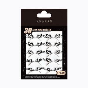 Faux cils en papier découpé pour Halloween, cils 3D personnalisés de haute qualité, vente en gros de faux cils décoratifs pour cosplay et fêtes - Product Image 3