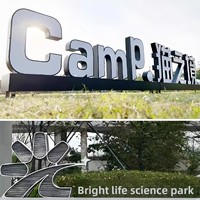 Letras de Acero Inoxidable 3D Curvadas Personalizadas con Iluminación Brillante, Origen Provincia de Anhui, Finamente Elaboradas para Centros Comerciales