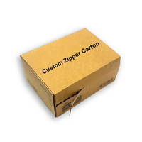 Vente en gros de boîte d'emballage en carton ondulé boîte d'expédition en carton ondulé personnalisé en papier brun imprimé pour avion