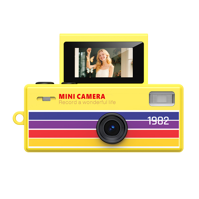 Mini Thumb Camera Portable Keychain Photo Video Recording MicroSD Student Travel Daily Photography Kids Gift Compact Camera