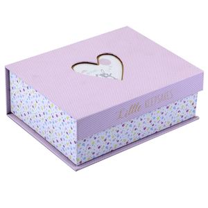 Custom Paper Cardboard Photo Storage Boxes Baby Shoe Packaging Box with PVC clear <b>Window</b> - Product Image 1