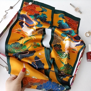Offre Spéciale Cloud Design Dunhuang <span class=keywords><strong>Soie</strong></span> Charmeuse Foulards Écharpe <span class=keywords><strong>100</strong></span>% <span class=keywords><strong>Soie</strong></span> 150cm * 16cm Impression Numérique pour Décoration Cadeaux Femmes - Product Image 2