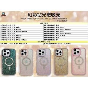 For Samsung S24 Ultra Magnetic Case with Iridiscent Diamond Shine - Product Image 1