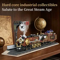 Kaiyu K96198 2026 Nuevo Tren de Vapor RC MOC DIY, Decoraciones Creativas para el Hogar, Rompecabezas, Juguetes, Regalo de Cumpleaños, Sets de Bloques de Construcción