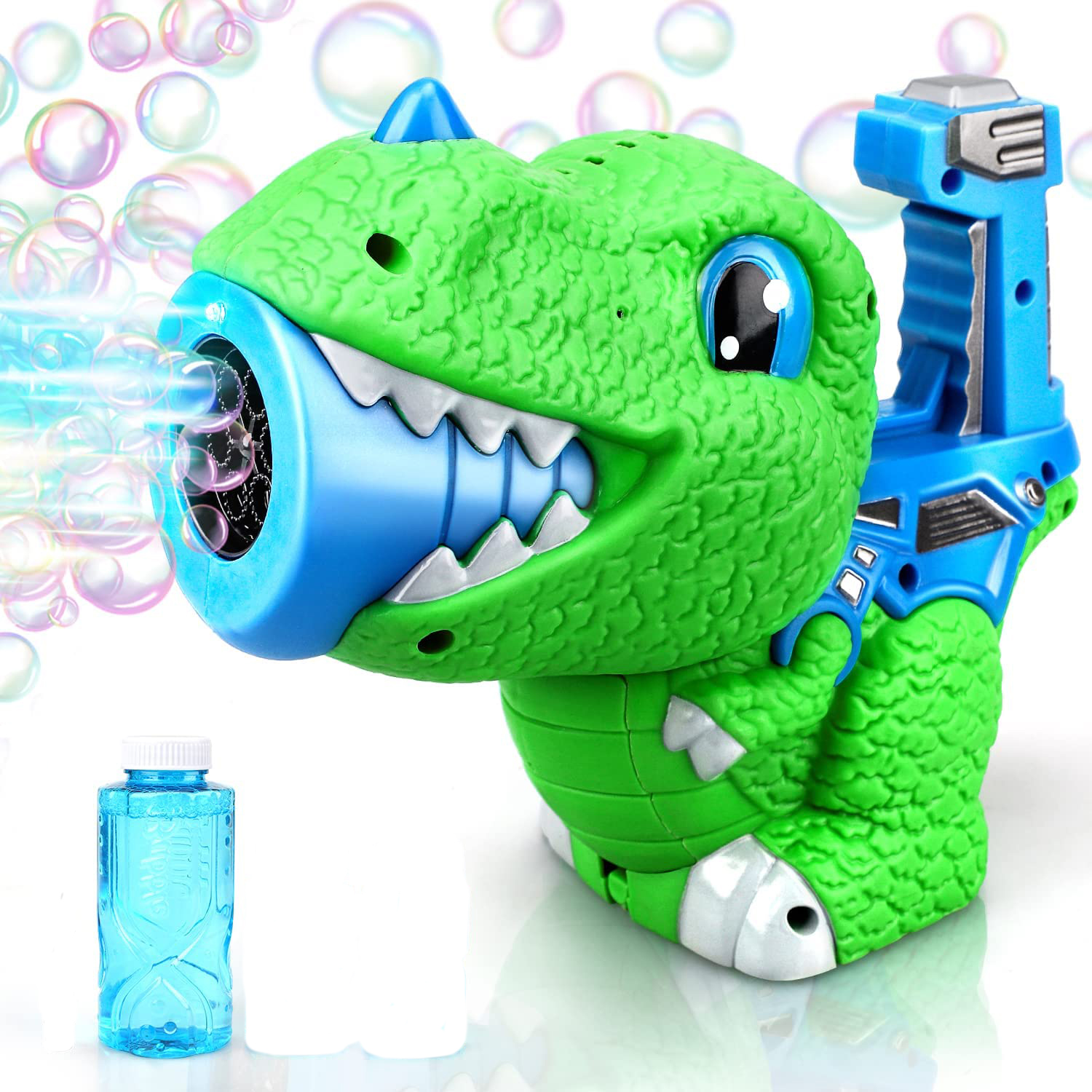 Горячая Распродажа, игрушка для дома и улицы, машина для мыльных пузырей, Электрический милый динозавр, пузырьковый пистолет для детей, малышей