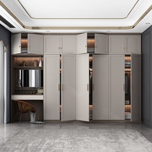 HNSJ Muebles de Dormitorio Personalizados para Toda la Casa, Armario, Cajones Grandes, Sistema de Almacenamiento Integrado con Iluminación, Armarios Modernos - Product Image 2