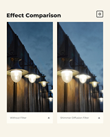 Filtre pour objectif d'appareil photo K&F Concept 49-82mm, effet scintillant, diffusion, 1 filtre en verre optique, effet de reflet pour objectif d'appareil photo