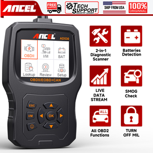 Escáner OBDII ANCEL AD530, Herramienta de Diagnóstico Automotriz, Lee y Borra Códigos de Motor con Gráficos de Datos en Tiempo Real, Actualizaciones Gratuitas de por Vida - Product Image 4