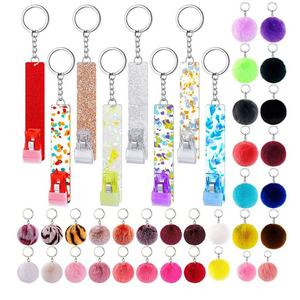 Wholesale Bling ATM Credit Card Grabbers Keychain Card <b>Pullers</b> Acrylic Debit Card Grabber for Long Nails Design - Product Image 2