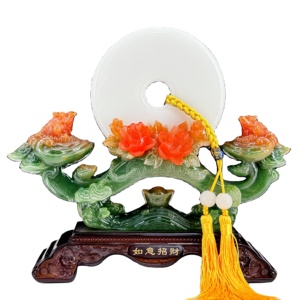 Giada Ruyi invitante ricchezza rospo dorato decorazione a bottone di <span class=keywords><strong>pace</strong></span> casa salotto Tv Cabinet decorazione di fascia alta - Product Image 1