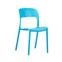 Chaise de salle à manger en plastique monobloc, best-seller, chaise de loisirs ajourée pour salons de thé et pâtisseries, chaise de salle à manger minimaliste