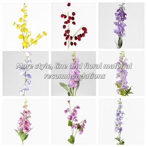 Printemps Couleur Violet Réaliste À La Main Soie Fleurs Artificielles 29.53 pouces Faux Floral Mariage Décor À La Maison Matériaux - Product Image 6