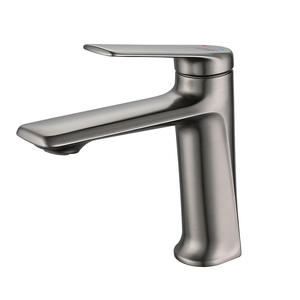 Grifo de lavabo de cobre con una sola manija, montado en el encimera, de un solo orificio, para agua fría y caliente, para lavabo de baño. - Product Image 5