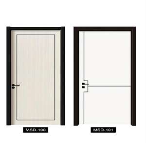 Porte en bois massif de conception moderne en gros, porte composite, porte intérieure, porte en bois massif pour la maison - Product Image 4