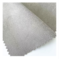 Tissu en microfibre de polyester recyclé de haute qualité, tissé en trame, effet suède, tissu en suède recyclé, tissu en satin de soie effet suède