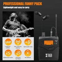Récepteur en gros d'usine XTUGA RW2080 Système de monitoring intra-auriculaire sans fil UHF pour chanteur de scène Récepteur Bodypack unique