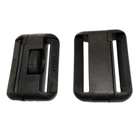 Hebilla Táctica de Plástico POM de Alta Resistencia, Hebilla de Liberación Rápida Sin Metal, Hebilla de Bloqueo Deslizante para Cinturón de Nailon de 38 mm, Equipo para Exteriores
