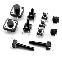 Mini interrupteur tactile à bouton-poussoir traversant, 4 broches, micro-interrupteur momentané pour cuisinière à induction, téléviseur, chauffe-eau, modèle 665