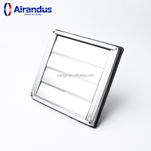 Rejilla de Ventilación de Acero Inoxidable <span class=keywords><strong>ZENGO</strong></span> SMS, Rejilla de Ventilación Ajustable de Alta Calidad, Acero Inoxidable 304, 4 Pulgadas, Cuadrada y Duradera - Product Image 1