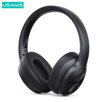 Headphone USAMS YH21 nirkabel BT5.3 TWS headphone Over-ear olahraga berlari Gaming dengan Headset Audio 3.5mm