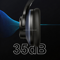 Casque sans fil OneOdio A10 BT5.0 ANC supra-auriculaire pour usage quotidien/musique/studio/jeux, suppression active du bruit, casque stéréo haute fidélité