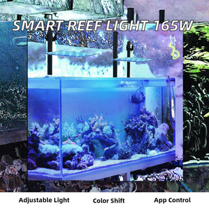 165W調光可能WiFiアプリ制御水槽LEDライト、サンゴ礁魚タンク、水草水槽用3チャンネル5モード搭載 - Product Image 2