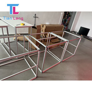 Affichage du salon commercial Plafond suspendu LED Boîte à lumière cubique à 6 faces Cabine à cadre en aluminium portable avec impression par sublimation de colorant - Product Image 2