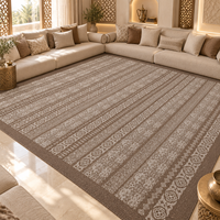 Tapis de salon haut de gamme en laine et soie de Nouvelle-Zélande, style moderne, fait main, tufté, pour la décoration de villas de luxe