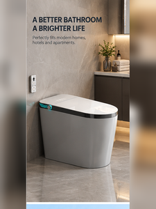 <span class=keywords><strong>WC</strong></span> Smart Monoblocco Moderno con Bidet Integrato, Serbatoio Incorporato, Nessun Limite di Pressione dell'Acqua, <span class=keywords><strong>Coperchio</strong></span> Automatico, Scarico a Pedale, Sedile Riscaldato, Asciugatore Integrato - Product Image 1