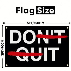Drapeau 'No Pain No Gain' 3x5 pieds, Décoration Murale pour Dortoir Universitaire, Chambre à Coucher, Salon, Accessoires de Décoration pour Votre Espace - Product Image 2